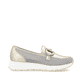 Metallische remonte Damen Loafer D2G02-90 mit Gummizug sowie der Komfortweite G. Schuh Innenseite.