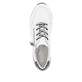 Weiße remonte Damen Sneaker Low D1312-82 mit Reißverschluss sowie Komfortweite G. Schuh von oben.