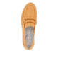 Glutorangene remonte Damen Loafer D1H03-38 mit Elastikeinsatz sowie Löcheroptik. Schuh von oben.