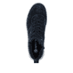 Dunkelblaue remonte Damen Schnürstiefel D3Q70-14. Schuh von oben.