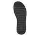 Schwarze remonte Damen Pantoletten D1J54-03 mit einem Gummizug. Schuh Laufsohle.