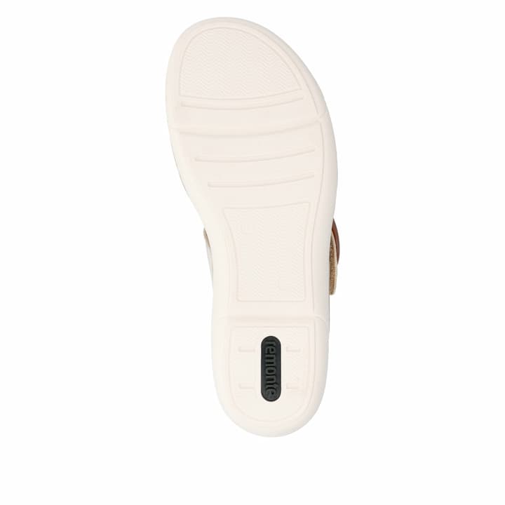 Goldene remonte Riemchensandalen R6853-94 mit trendiger Schnalle. Schuh Laufsohle.