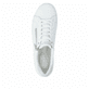 Weiße remonte Damen Schnürschuhe D1E03-81 mit einem Reißverschluss. Schuh von oben.