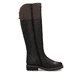 Nachtschwarze remonte Damen Hochschaftstiefel R6581-02 mit einer Profilsohle. Schuh Innenseite