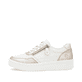 Weiße remonte Damen Sneaker Low D0J05-81 mit einem Reißverschluss. Schuh Außenseite.