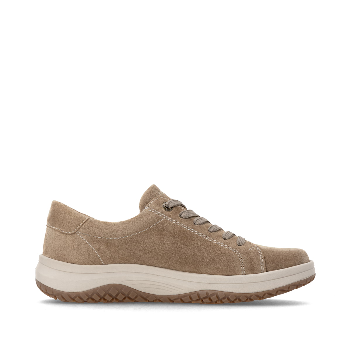Camelfarbene remonte Damen Schnürschuhe D3Q00-20. Schuh Innenseite.