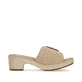 Lehmbeige remonte Damen Pantoletten D0N56-60 mit einem Klettverschluss. Schuh Innenseite.