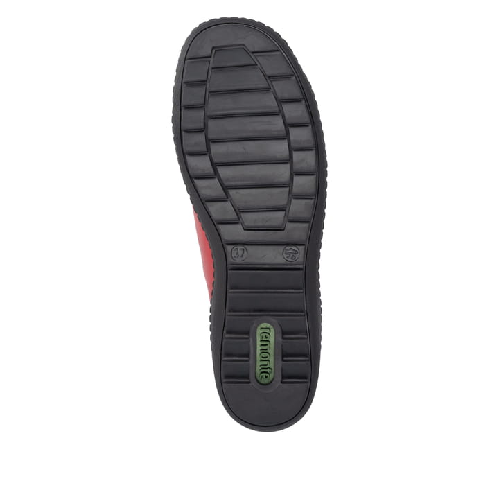 Rote remonte Damen Kurzstiefel R1455-33 mit wasserabweisender remonteTEX-Membran. Schuh Laufsohle.