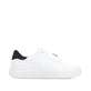 Weiße remonte Damen Schnürschuhe D3E02-80 mit dekorativem Schmuckdetail. Schuh Innenseite.