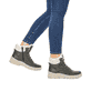 
Grüngraue remonte Damen Schnürstiefel D0E71-52 mit Schnürung und Reißverschluss. Schuh am Fuß