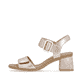 Rosane remonte Riemchensandaletten D1K51-31 mit einem Klettverschluss. Schuh Außenseite.