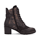 Bottines remonte marron pour femme D2A77-25 avec membrane remonteTEX. Chaussure vue de l'arrière.