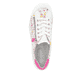 Mehrfarbige remonte Damen Schnürschuhe R1402-80 mit einem Reißverschluss. Schuh von oben.