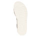 Weiße remonte Riemchensandalen D0Q56-80 mit einem Klettverschluss. Schuh Laufsohle.