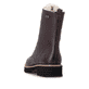 Dunkelbraune remonte Damen Schnürstiefel D3A73-25. Schuh von hinten.