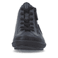 Dunkelblaue remonte Damen Schnürstiefel R1477-15 mit einem Reißverschluss. Schuh von vorne.