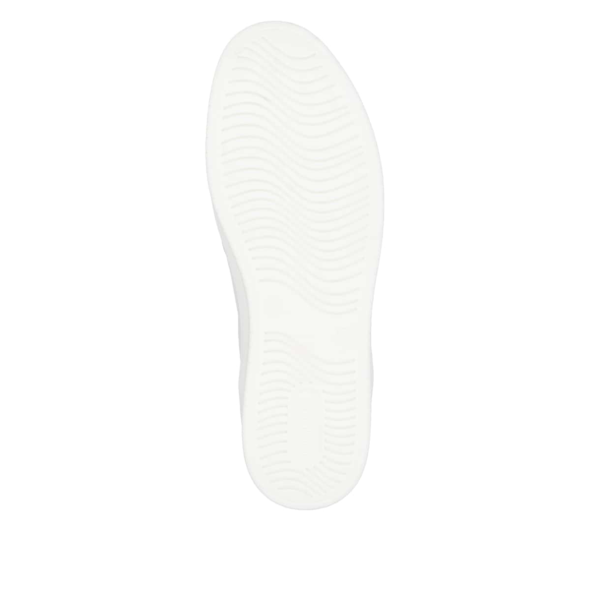 Weiße remonte Damen Sneaker Low D0J01-87 mit einem Reißverschluss. Schuh Laufsohle.