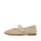 Ballerines remonte marron pour femme D0K17-20. Côté extérieur de la chaussure.