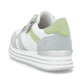 Weiße remonte Damen Sneaker Low D1323-84 mit Reißverschluss sowie Komfortweite G. Schuh von hinten.