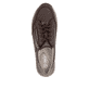 Baskets basses remonte marron femmes R6716-25 avec membrane remonteTEX. Chaussure vue de dessus.