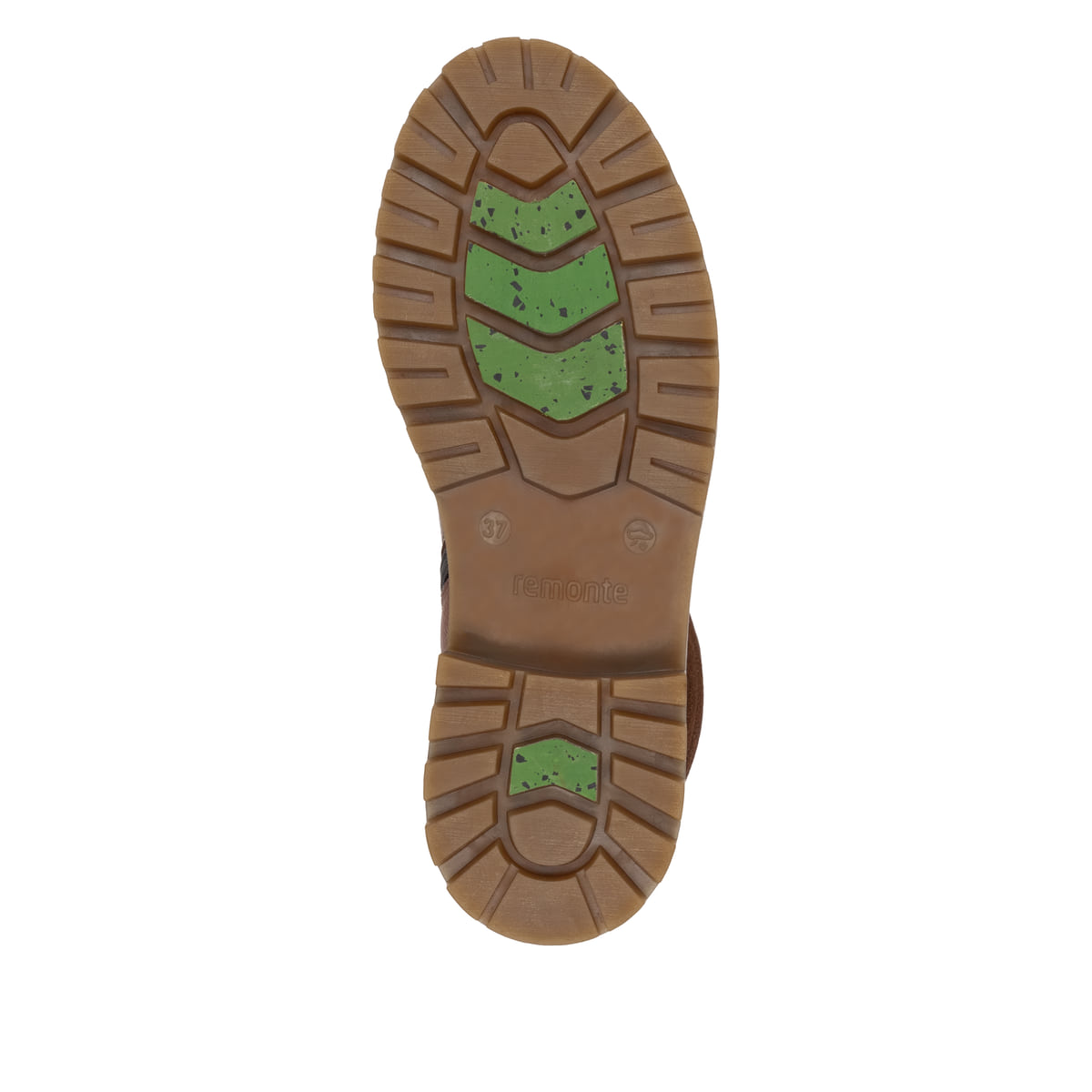 Braune remonte Hochschaftstiefel D0B80-24 mit wasserabweisender TEX-Membran. Schuh Laufsohle.