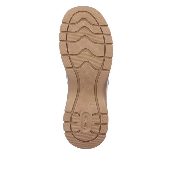 Graue remonte Ballerinas D0G08-40 mit einem Klettverschluss sowie Extraweite H. Schuh Laufsohle.