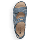 Blaue remonte Riemchensandalen D7647-16 mit Klettverschluss sowie Komfortweite G. Schuh von oben.