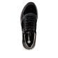 Baskets basses remonte noires femmes D3V00-03 avec membrane remonteTEX. Chaussure vue de dessus.