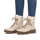 
Hellbeige remonte Damen Schnürstiefel D0C77-60 mit einer griffigen Glass-Fibre Sohle. Schuh am Fuß