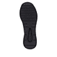 Vegane, schwarze remonte Damen Sneaker D0T09-04 mit einem Reißverschluss. Schuh Laufsohle.