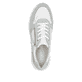 Weiße remonte Damen Sneaker Low D1S03-80 mit Reißverschluss sowie Komfortweite G. Schuh von oben.