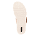 Orangene remonte Damen Pantoletten R6858-38 mit einem Klettverschluss. Schuh Laufsohle.