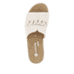 Vanillebeige remonte Damen Pantoletten D1N51-80 mit modischer Kette. Schuh von oben.