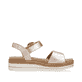 Rosane remonte Riemchensandalen D0Q52-31 mit einem Klettverschluss. Schuh Innenseite.