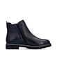 Blaue remonte Chelsea Boots D2Q70-14 mit wasserabweisender remonteTEX-Membran. Schuh von hinten.