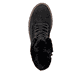 Schwarze remonte Damen Schnürstiefel D0B81-00 mit wasserabweisender TEX-Membran. Schuh von oben.