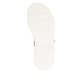 Mehrfarbige vegane remonte Riemchensandalen D2K52-90 mit einem Klettverschluss. Schuh Laufsohle.
