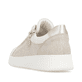 Weiße remonte Damen Sneaker Low D2E00-81 mit Reißverschluss sowie Komfortweite G. Schuh von hinten.