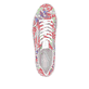 Mehrfarbige remonte Damen Sneaker Low D2E02-90 mit einem Reißverschluss. Schuh von oben.