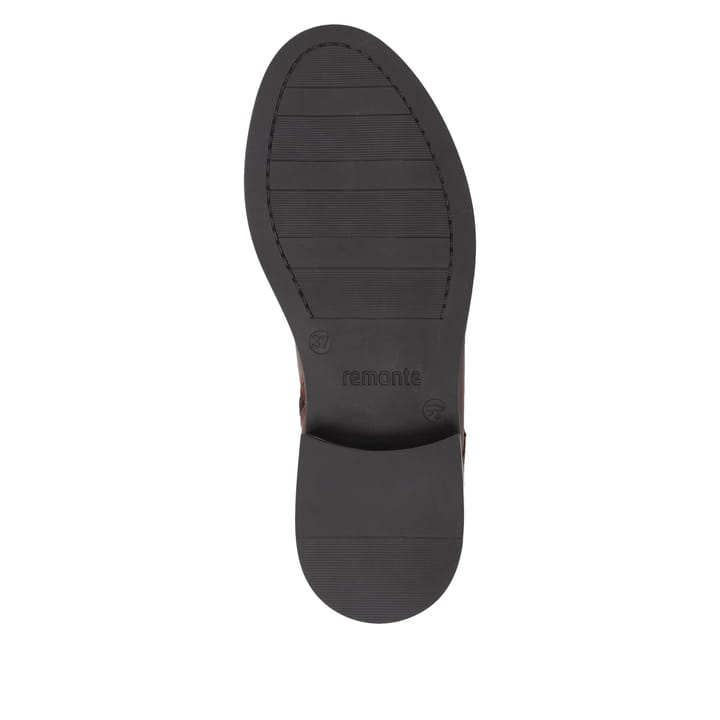 Braune remonte Damen Schnürstiefel D2W80-24 mit einem Reißverschluss. Schuh Laufsohle.