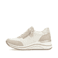 Beige remonte Damen Sneaker D0T00-60 mit einem Reißverschluss sowie Extraweite H. Schuh Außenseite.