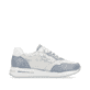 Weiße remonte Damen Sneaker D1G01-80 mit Schnürung sowie weichem Wechselfußbett. Schuh Innenseite.