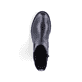 Chelsea Boots remonte noires pour femme D8694-00 avec fermeture éclair. Semelle extérieure de la chaussure.