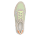 Grüne remonte Damen Sneaker Low D2G00-52 mit Reißverschluss sowie Komfortweite G. Schuh von oben.