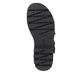 Graphitschwarze remonte Damen Riemchensandalen D7957-00 mit Klettverschluss. Schuh Laufsohle.