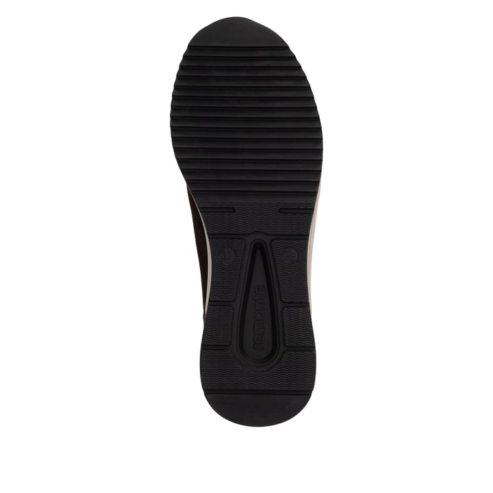 Dunkelbraune remonte Damen Schnürstiefel D0T77-25. Schuh Laufsohle.