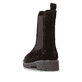 Dunkelbraune remonte Chelsea Boots D8694-26 mit einem Reißverschluss. Schuh von hinten.