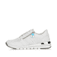 Weiße remonte Damen Sneaker Low R6705-80 mit Reißverschluss sowie Komfortweite G. Schuh Außenseite.