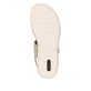 Metallische remonte Riemchensandalen R6853-90 mit einem Klettverschluss. Schuh Laufsohle.
