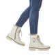
Altweiße remonte Damen Schnürstiefel D8475-80 mit Schnürung und Reißverschluss. Schuh am Fuß